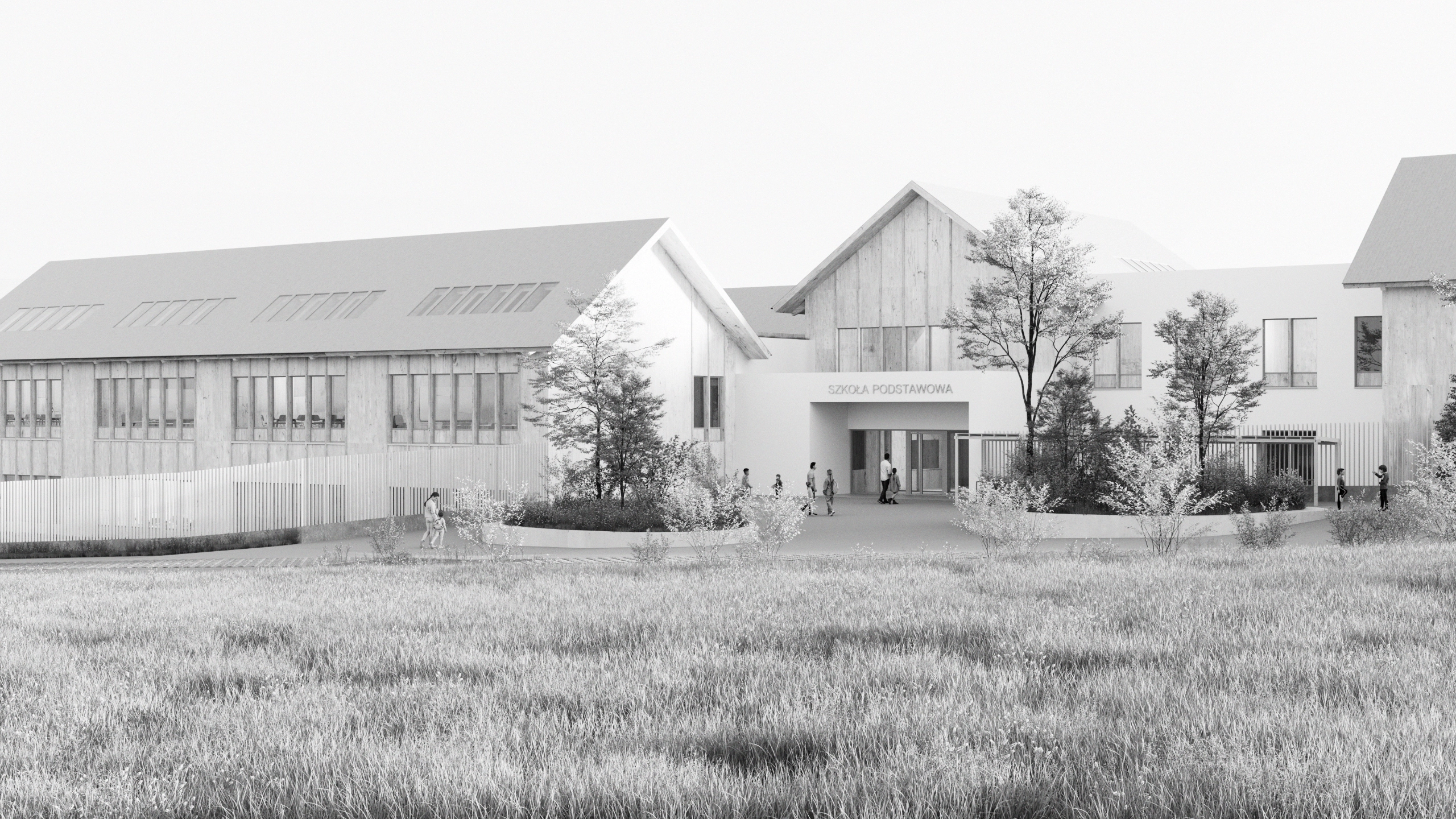 Szkoła Podstawowa w Modlniczce — widok główny